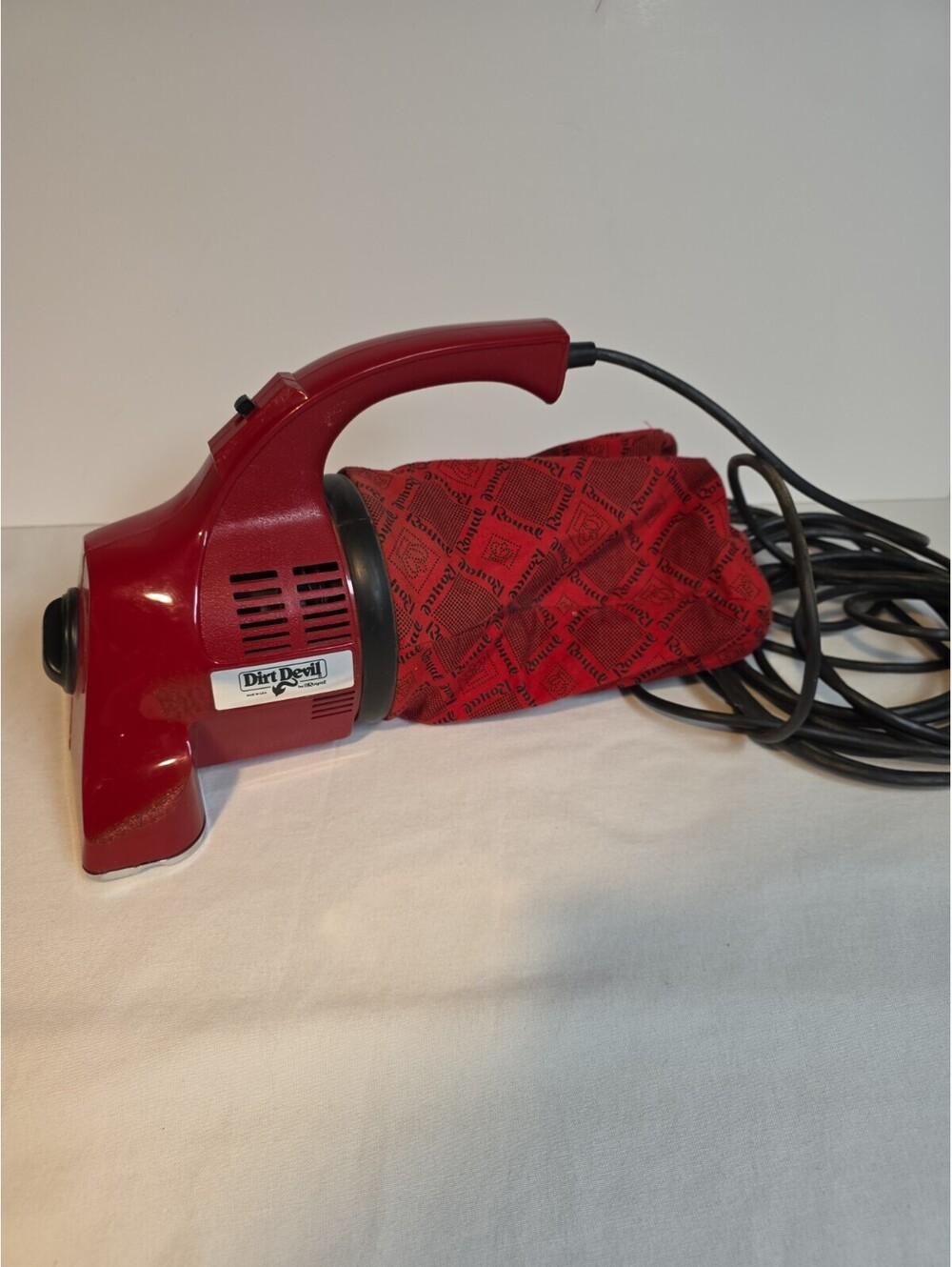 Vintage Royal Dirt Devil Plus Hand Vacuum Model 503 Red Corded TESTED